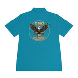 Eagle Logo Polo Shirt — "God Money Power (GMP)" Chest & Back Athletic Polo