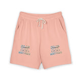 Fleece Sweat Shorts — 'GMP GOD' Marble Text Casual Lounge Shorts