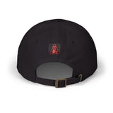Dad Cap — Retro Red Neon Skull Embroidery