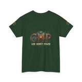 GMP "God Manly Power" Graphic Tee — Bold Logo Cotton Shirt