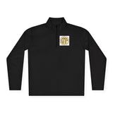Quarter-Zip Pullover — 'GMP' Gold Logo (God Money Power) Stylish Monogram