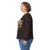 God Money Power Long Sleeve Tee — Vintage Crest Graphic