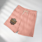 Fleece Sweat Shorts — 'God Money Power' Vintage Emblem