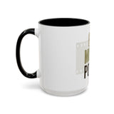 God Money Power Accent Coffee Mug — Motivational Faith & Wealth Ceramic Mug