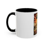 Coffee Mug - 'God Money Power' Pyramid Graphic Accent Mug (11/15oz)