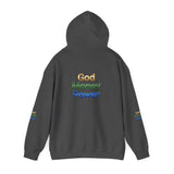 God Money Power Hoodie — Inspirational Rainbow Text Pullover