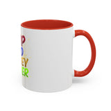 GMP God Money Power Accent Coffee Mug — Colorful Motivational Tea Cup (11/15 oz)