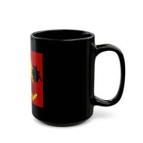 Black Mug — "God Money Power" Retro Palm Tree Design (11oz, 15oz)