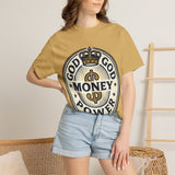 God Money Power T-Shirt — Crown Emblem Graphic Tee (God • Money • Power)