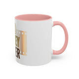 God Money Power Accent Coffee Mug — Motivational Faith & Wealth Ceramic Mug