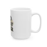 Ceramic Mug — "God Money Power" Inspirational Coffee Cup