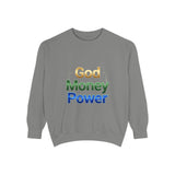 God Money Power Sweatshirt — Inspirational Faith & Wealth Crewneck