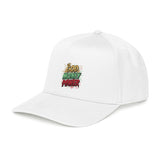 Mid Profile Baseball Cap — "God Money Power" Embroidered Retro Logo Hat
