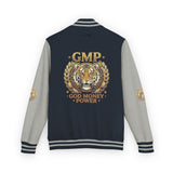 Tiger Crest Letterman Jacket — GMP "Good Money Power" Red & White Varsity
