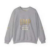 GMP 'God Money Power' White Crewneck Sweatshirt
