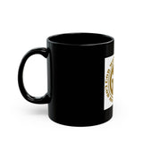Money Power (GMP) Black Coffee Mug — Gold Emblem Inspirational Tea Cup