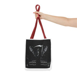 Angel Of Death Grim Reaper Wings Tote Bag — Gothic Scythe Design