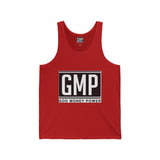 GMP "God Money Power" Tank Top — Bold Monochrome Logo Muscle Tee