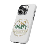 Phone Case — "God Money Power" Inspirational Religious Design