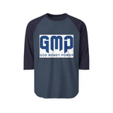 GMP God Money Power Raglan Shirt — Baseball Tee with Bold Logo