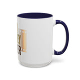God Money Power Accent Coffee Mug — Motivational Faith & Wealth Ceramic Mug