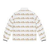 GMP Logo All-Over Print Puffer Jacket — Men's Lightweight Quilted Coat
