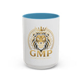Lion Crest Accent Coffee Mug — GMP Logo Gold Shield