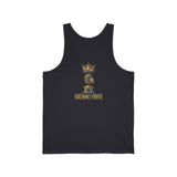 Gold Money Power Tank — Crown & Microphone Graphic Sleeveless Top