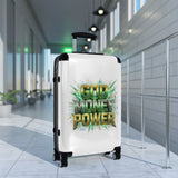 Hard-Side Suitcase — 'God Money Power' Bold Graphic Travel Luggage