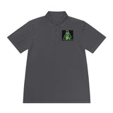 Religious Streetwear Polo — 'God Money Power' Neon Graphic