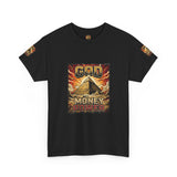 Graphic Tee — "God Money Power" Pyramid Vintage Religion Streetwear