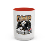 GMP ‘God Money Power’ Accent Coffee Mug - Bold Eagle Graphic 11/15oz
