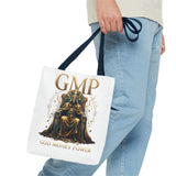GMP 'Gold Money Power' Tote Bag — Luxurious King on Throne All-Over Print