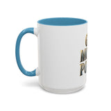 God Money Power Accent Coffee Mug - Inspirational Faith & Prosperity Ceramic Mug (11/15oz)