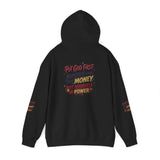 Motivational Hoodie — "Put God First: Hustle for the Money, Put Yourself in Power"