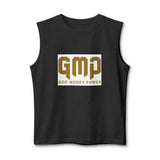 GMP (God Money Power) Muscle Tank — Gold Logo Spiritual Streetwear
