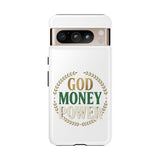 Phone Case — "God Money Power" Inspirational Religious Design