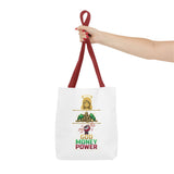God Money Power Tote Bag — Christian Faith & Prosperity Graphic Tote