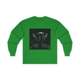 Angel Of Death Grim Reaper Wings Long Sleeve Tee — Dark Gothic Scythe Graphic