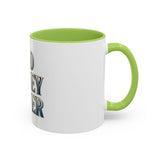 God Money Power Accent Coffee Mug - Inspirational Faith & Prosperity Ceramic Mug (11/15oz)