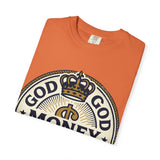 God Money Power T-Shirt — Crown Emblem Graphic Tee (God • Money • Power)