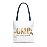 GMP "God Money Power" Gold Logo Tote Bag