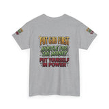 Inspirational Faith Tee — "Put God First, Hustle for the Money, Put Yourself in Power"