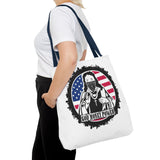 Patriotic 'God Money Power' Tote Bag - Americana Streetwear Canvas Tote
