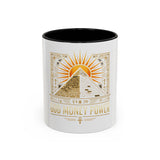 Egyptian Pyramid Sun Mug — Good Money Power Coffee Cup (11/15oz)