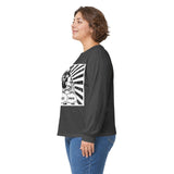 Long Sleeve Tee — 'God, Money, Power' Street Art Graphic