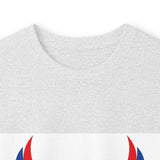 Long Sleeve Tee — "God Money Power" Patriotic Jesus Graphic