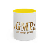 God Money Power (GMP) Accent Coffee Mug — Inspirational Religious Coffee Cup