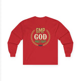 Money Power Long Sleeve Tee — “GMP GOD” Laurel Graphic