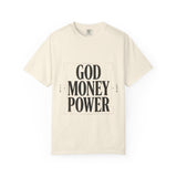 God Money Power T-Shirt — Bold Faith & Hustle Graphic Tee